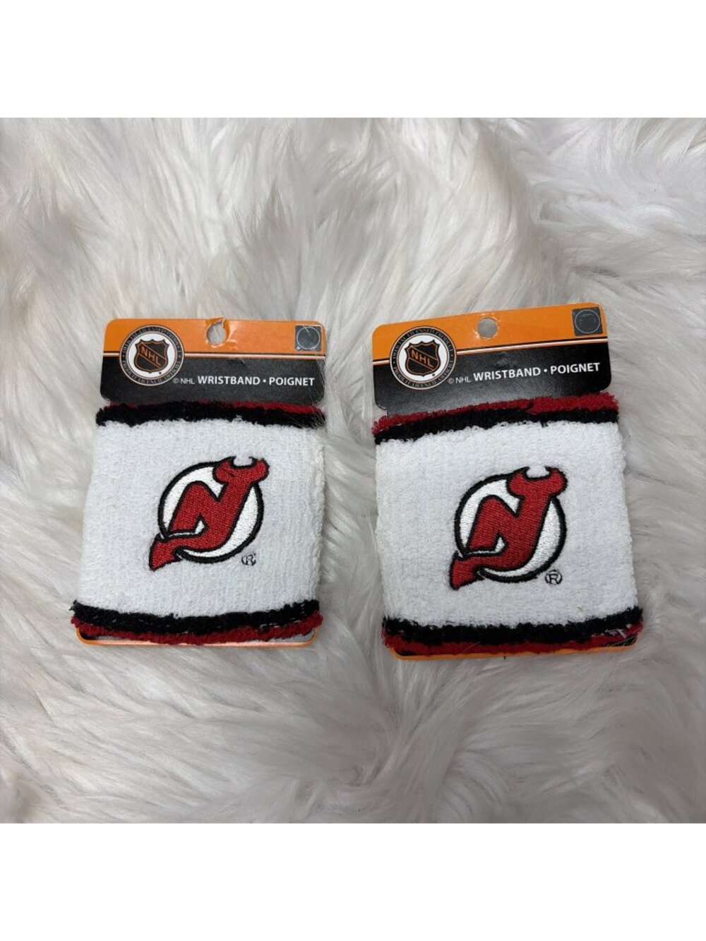 NHL New Jersey Devils Wristband - One Size Set Of 2